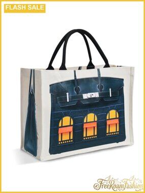 16oz Canvas Tote Bag for Women Structured Large Work Travel Handbag